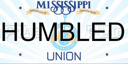 HUMBLED Mississippi License Plate