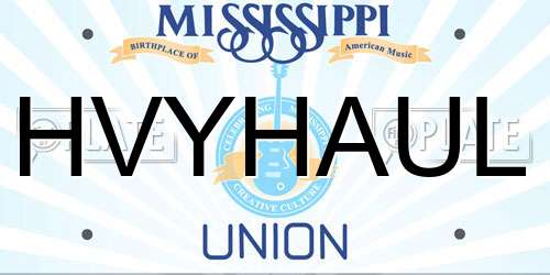 HVYHAUL Mississippi License Plate