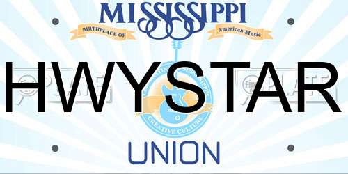 HWYSTAR Mississippi License Plate
