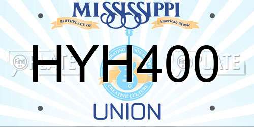 HYH400 Mississippi License Plate