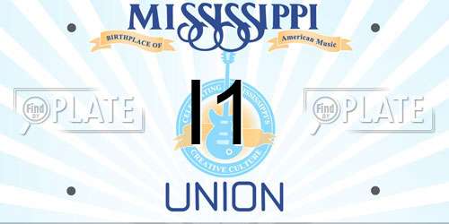 I1 Mississippi License Plate