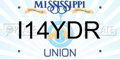 I14YDR Mississippi License Plate