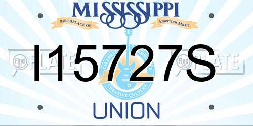 I15727S Mississippi License Plate