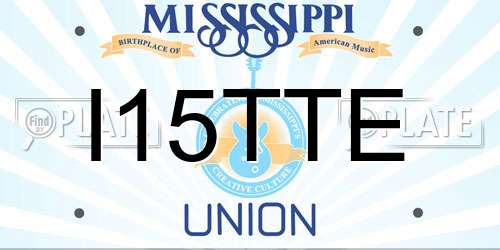 I15TTE Mississippi License Plate