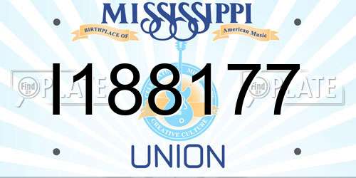 I188177 Mississippi License Plate