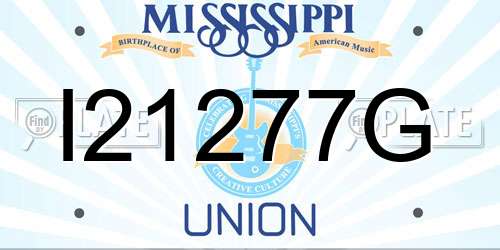 I21277G Mississippi License Plate