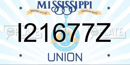 I21677Z Mississippi License Plate