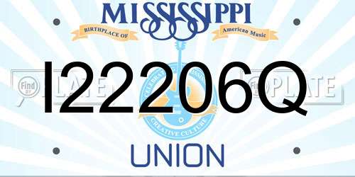 I22206Q Mississippi License Plate
