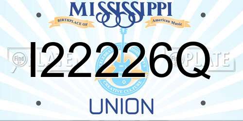 I22226Q Mississippi License Plate