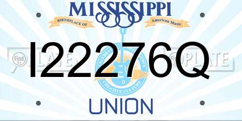 I22276Q Mississippi License Plate