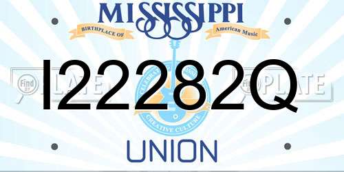 I22282Q Mississippi License Plate