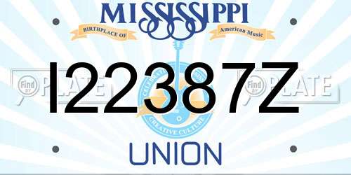 I22387Z Mississippi License Plate