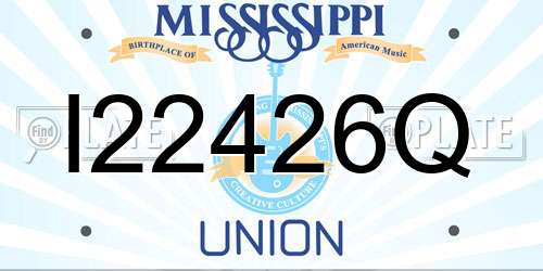 I22426Q Mississippi License Plate