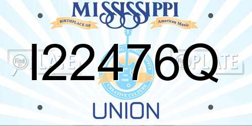 I22476Q Mississippi License Plate