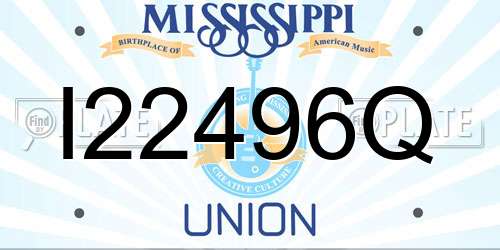I22496Q Mississippi License Plate