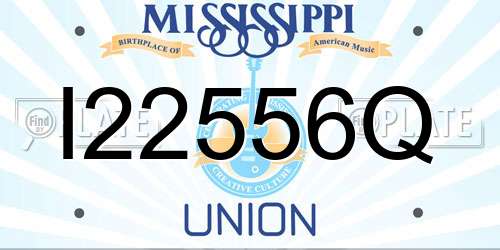 I22556Q Mississippi License Plate