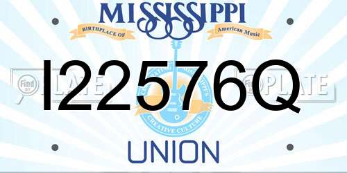 I22576Q Mississippi License Plate