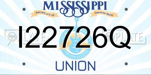 I22726Q Mississippi License Plate