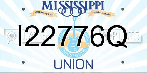 I22776Q Mississippi License Plate
