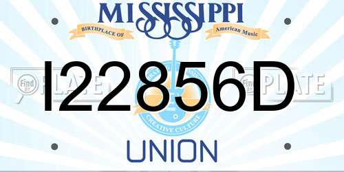 I22856D Mississippi License Plate