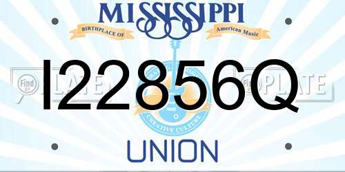 I22856Q Mississippi License Plate