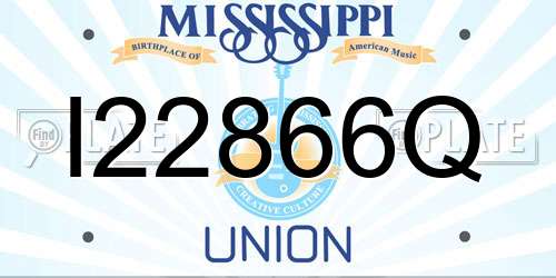 I22866Q Mississippi License Plate