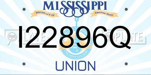 I22896Q Mississippi License Plate