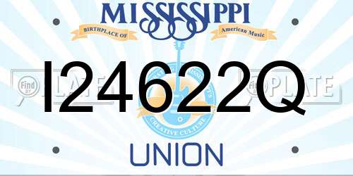 I24622Q Mississippi License Plate