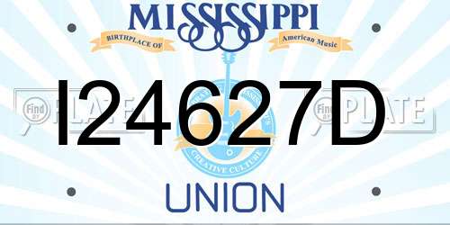 I24627D Mississippi License Plate