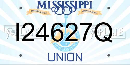 I24627Q Mississippi License Plate