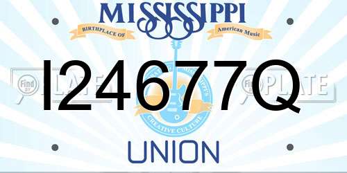 I24677Q Mississippi License Plate