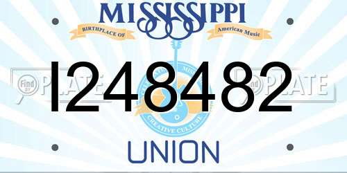I248482 Mississippi License Plate