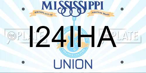I24IHA Mississippi License Plate
