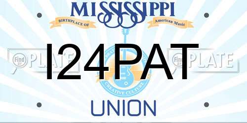 I24PAT Mississippi License Plate