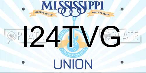 I24TVG Mississippi License Plate