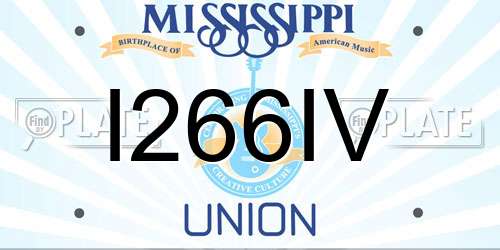 I266IV Mississippi License Plate
