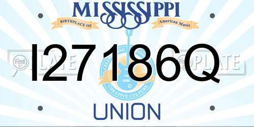 I27186Q Mississippi License Plate