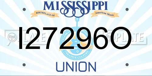 I27296O Mississippi License Plate