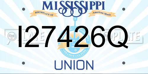 I27426Q Mississippi License Plate