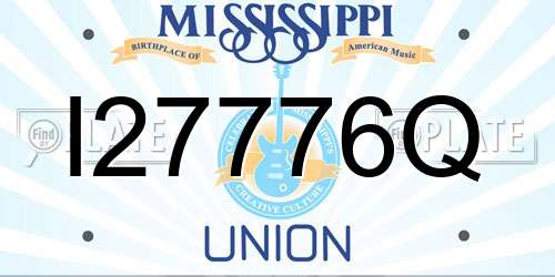 I27776Q Mississippi License Plate