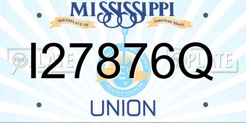 I27876Q Mississippi License Plate