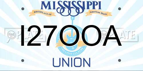 I27OOA Mississippi License Plate