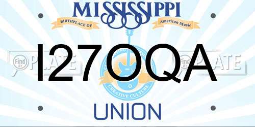 I27OQA Mississippi License Plate