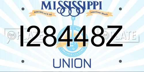 I28448Z Mississippi License Plate