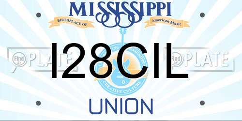 I28CIL Mississippi License Plate