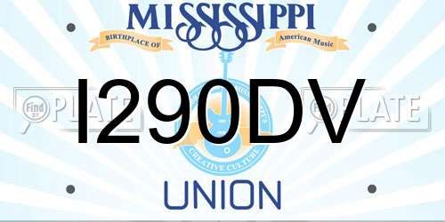 I290DV Mississippi License Plate