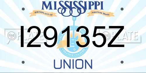 I29135Z Mississippi License Plate