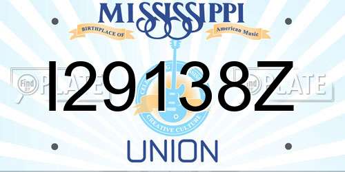 I29138Z Mississippi License Plate