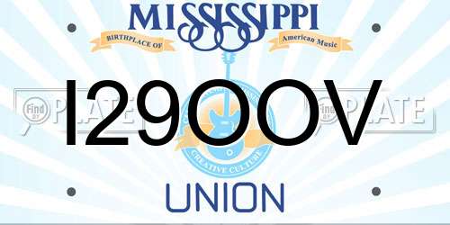 I29OOV Mississippi License Plate