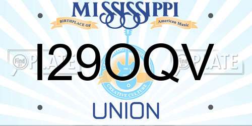 I29OQV Mississippi License Plate